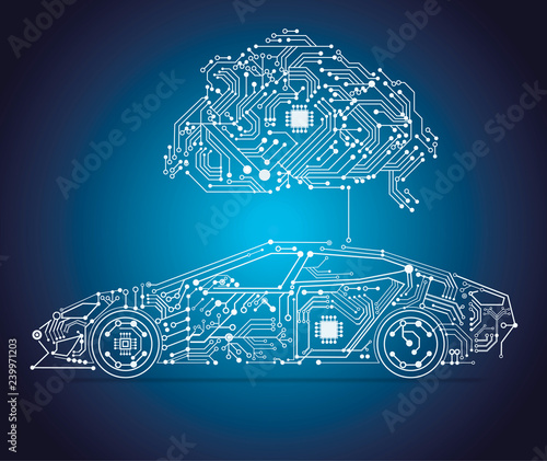 AI - Artificial intelligence smart car 