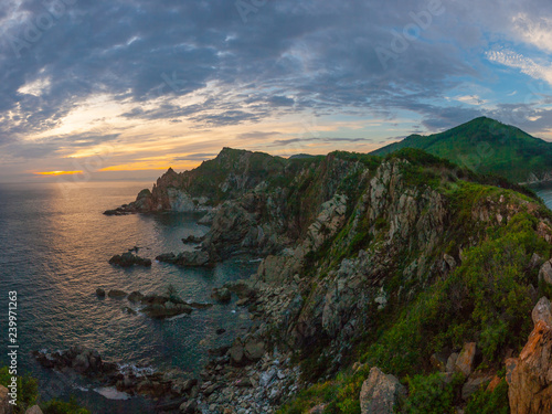 Coast of pacific ocean