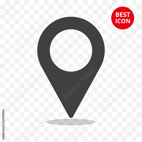 Icon navigate vector. Simple web locatio concept. vector Isolated geo navigator symbol in minimal style. Graphic flat design. For map mobile apps games navigator browser web message sign.