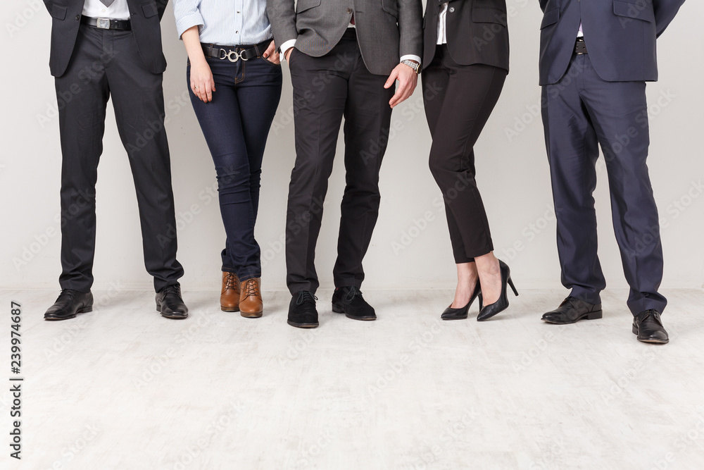 Unrecognizable business people in office Unrecognizable business people in office