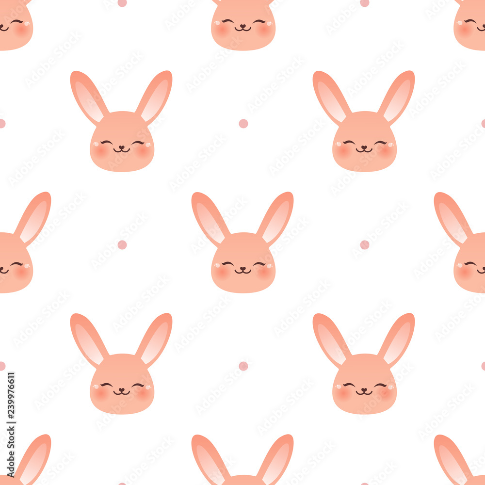 Happy bunny face pattern Happy bunny face pattern