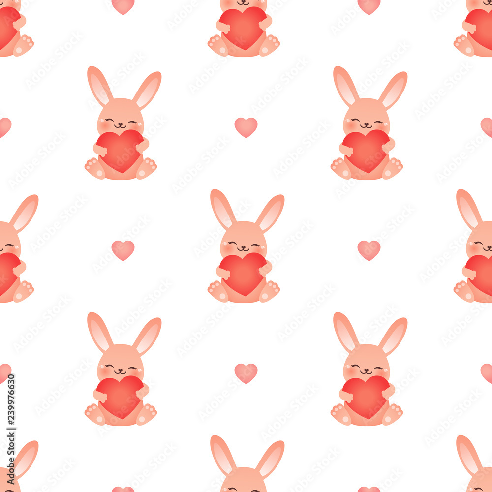 Happy rabbit love pattern Happy rabbit love pattern