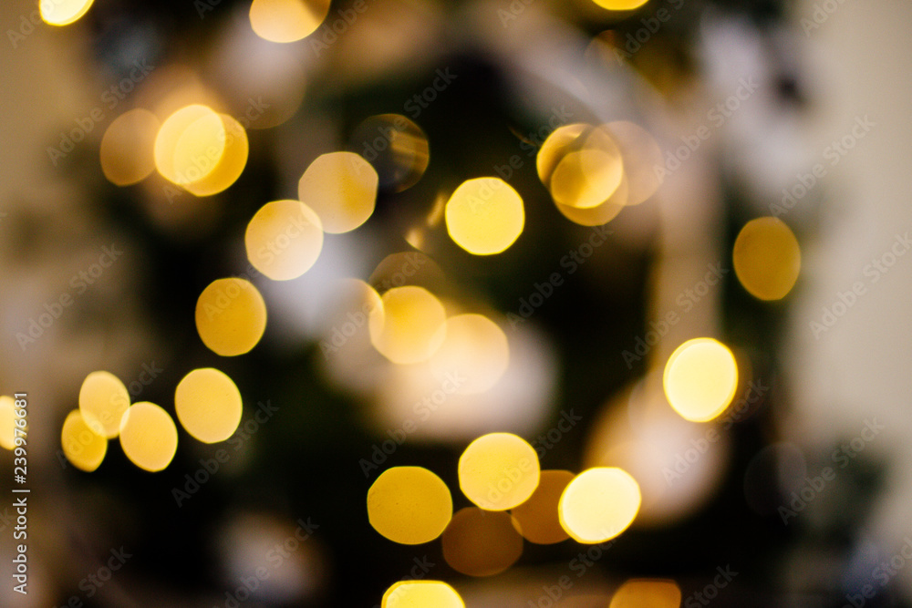 Fototapeta premium Bokeh lights of New Year.