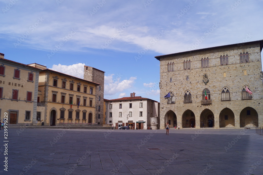 Duomo square, Pistoia, Tuscany, Italy