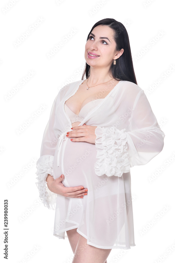 Close up portrait of beautiful pregnant woman posing Close up portrait of beautiful pregnant woman posing