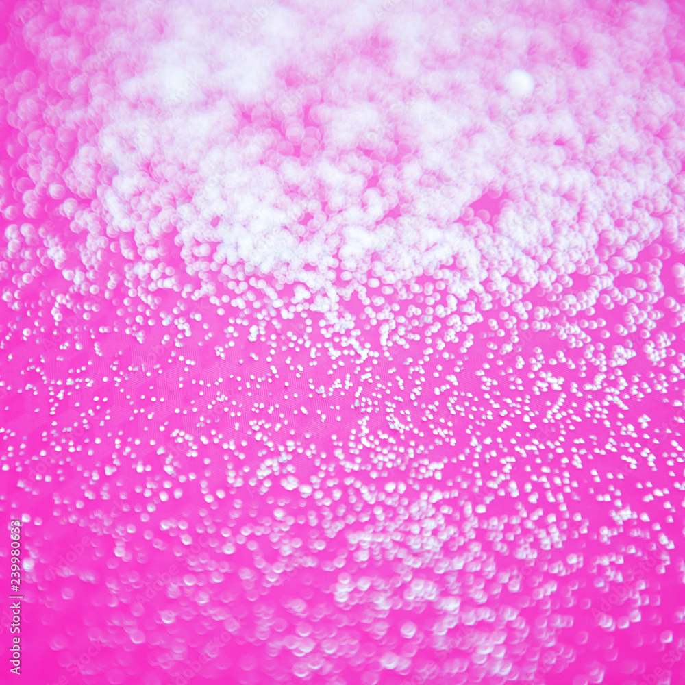 Pink bokeh background. Abstract glitter lights background. Out-of-focus.