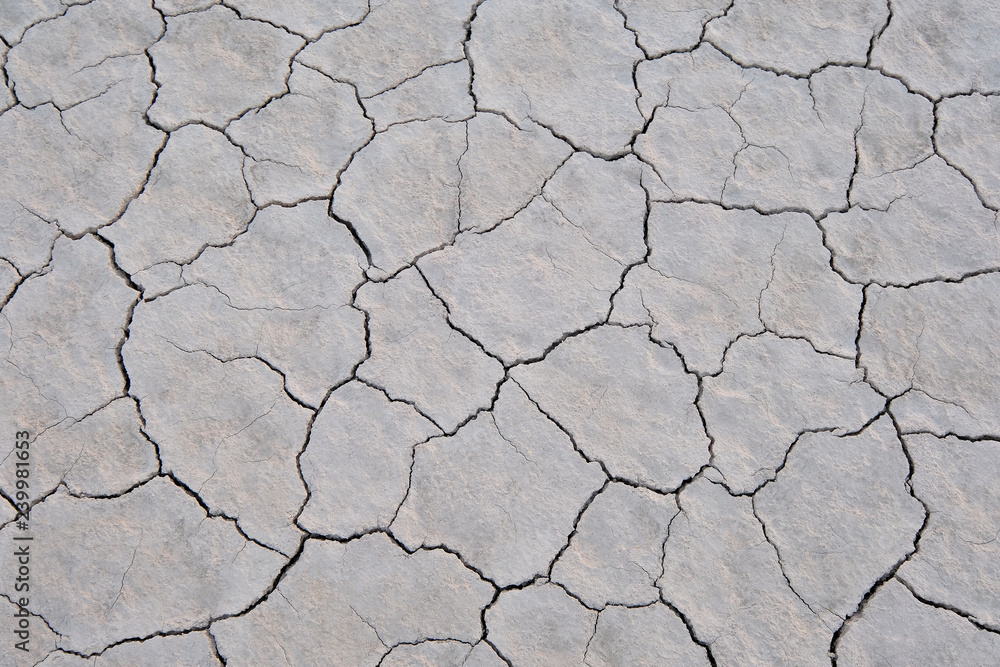 Dry soil and cracked earth background texture, global warming in San Juan, Argentina, South America Dry soil and cracked earth background texture, global warming in San Juan, Argentina, South America