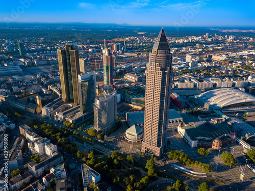 aerial view of frankfurt messe