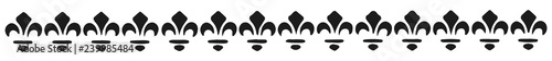 border and divider fleurs-de-lis #vector design decoration element