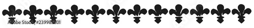 border and divider fleurs-de-lis #vector design decoration element