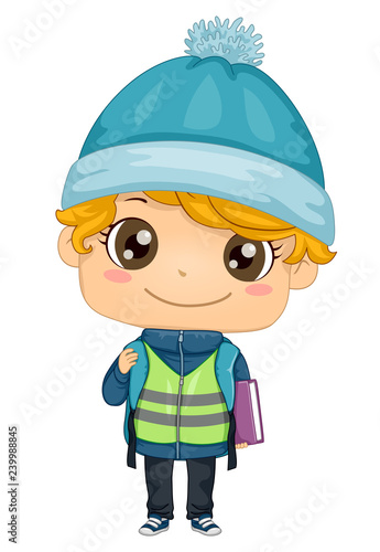 Kid Boy Sweden Student Illu...