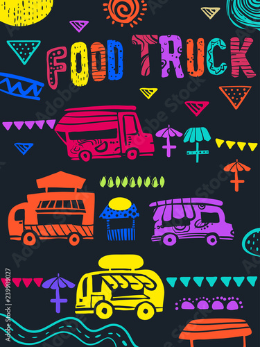 Food Truck Festival Illustration