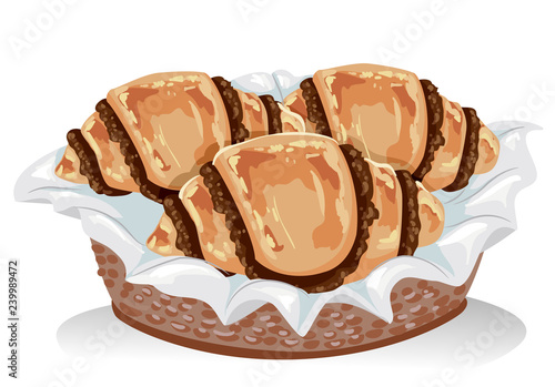 Chocolate Rugelach Illustra...