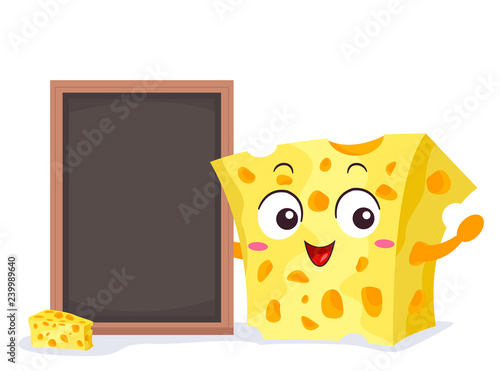 Mascot Cheese Board Illustr...