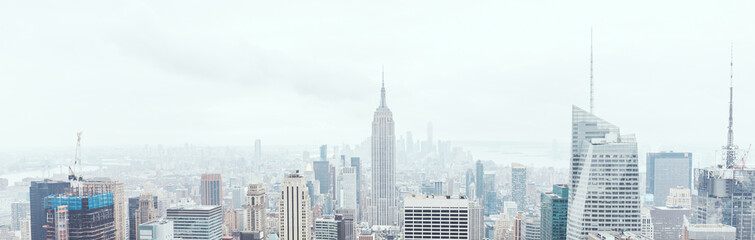 Keuken achterwand Wit Panoramisch uitzicht New York skyline  © LIGHTFIELD STUDIOS