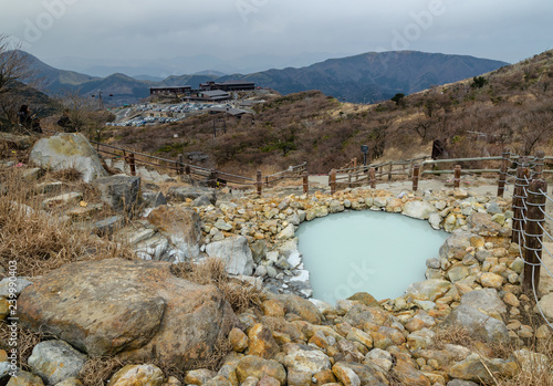 Tableau sur toile Owakudani hot spring area in Hakone, Japan.