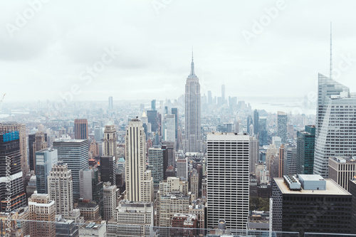 aerial view of architecture on new york city  usa