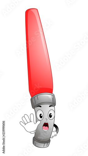 Mascot Traffic Baton Stop I...