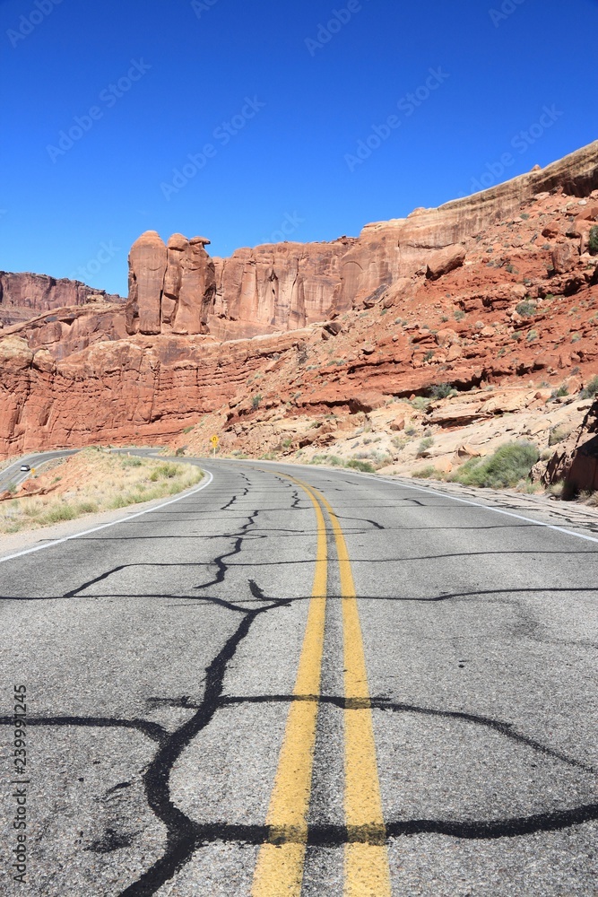 Repaired road cracks