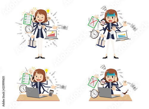 Multitasking Woman