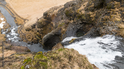 Wasserfall Gluggafoss in Island photo