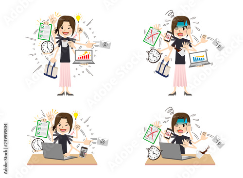 Multitasking Woman