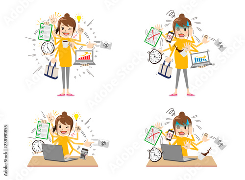 Multitasking Woman