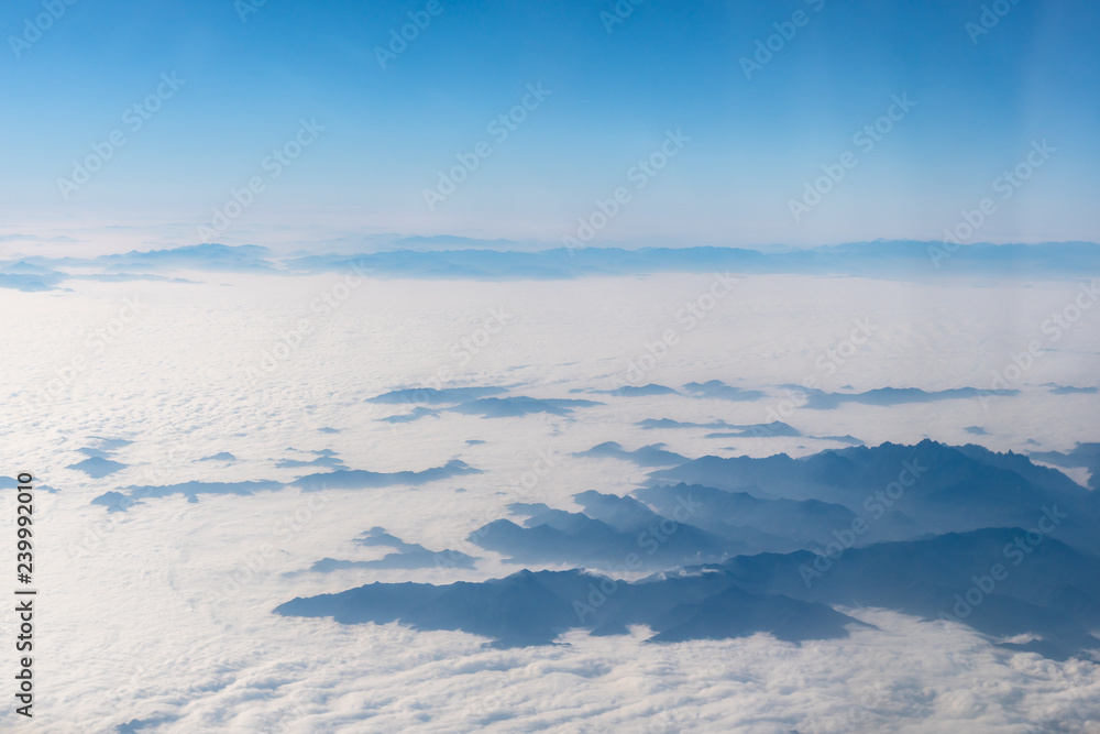 blue sky with clouds