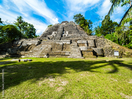 Central America, Belize, Yucatan peninsula, New River, Lamanai, Maya ruin, High Temple photo