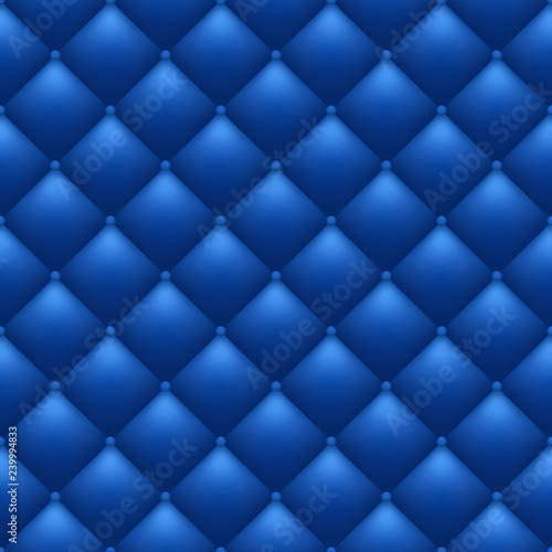 Quilted blue background.