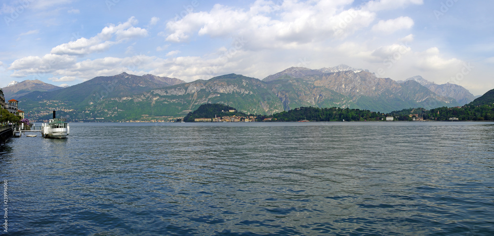 Lake Como Panoram from Cadenabia, Lago di Como, Italy