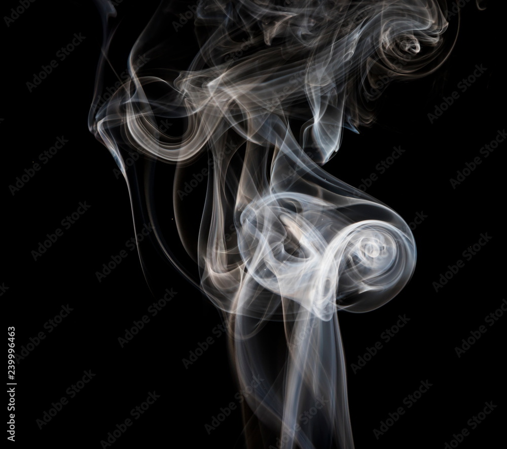 Smoke on black background Smoke on black background