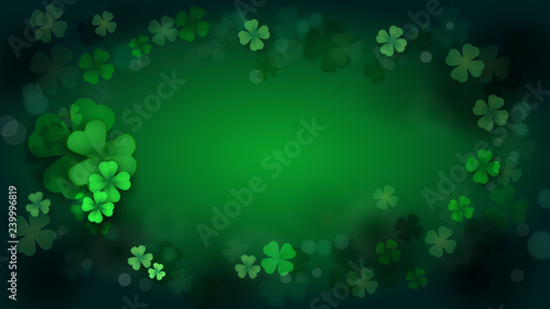 St. Patrick's Day, Green background by a St. Patrick's Day
