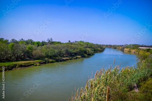 The principal Rio Grande River in Nuevo Progreso  Mexico