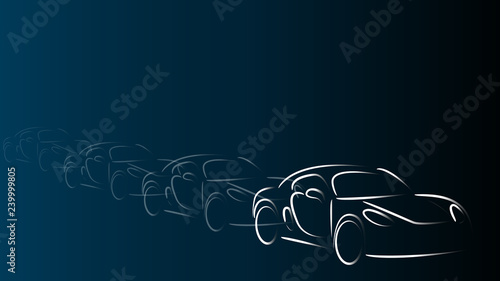 Auto, Sportwagen, Sportauto, Hintergrund