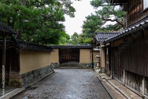 The Good Old Japanese Street at Bukeyashikiato, Kanazawa, Ishikawa, Japan 金沢 武家屋敷跡