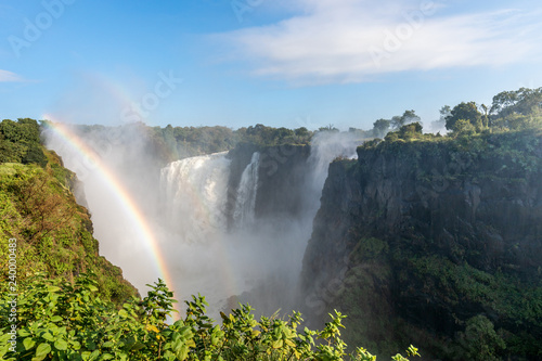 Rainbow at the Victoria Falls National Park