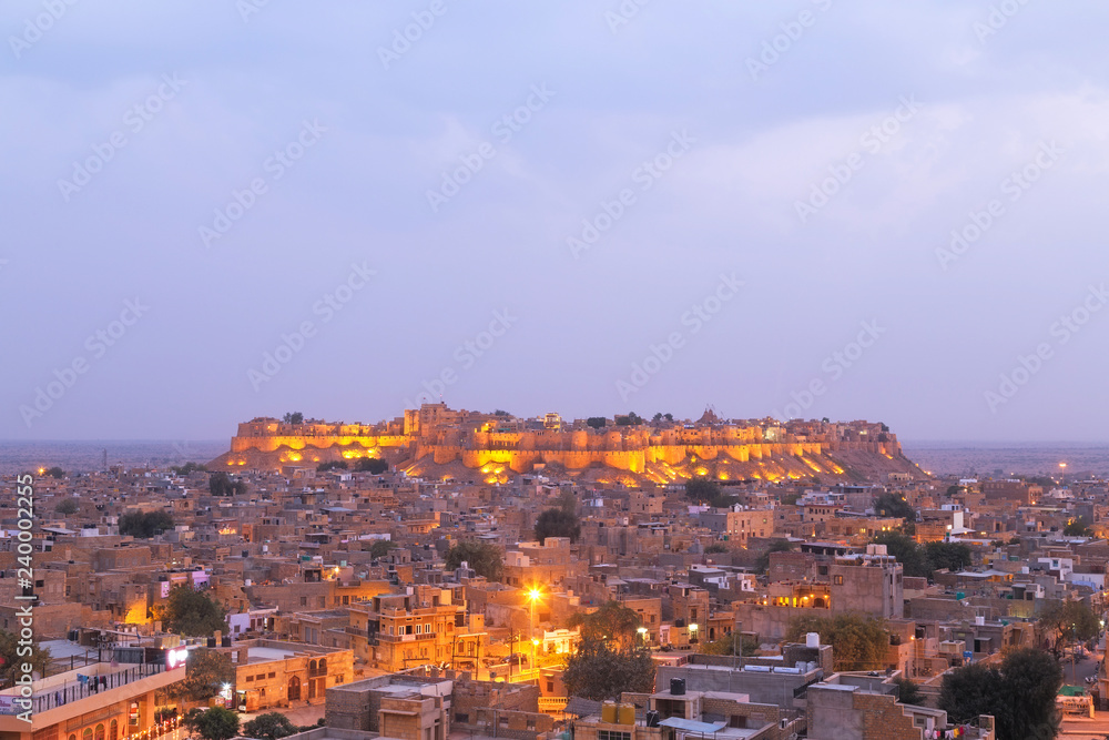 Jaisalmer city in Rajasthan state, India