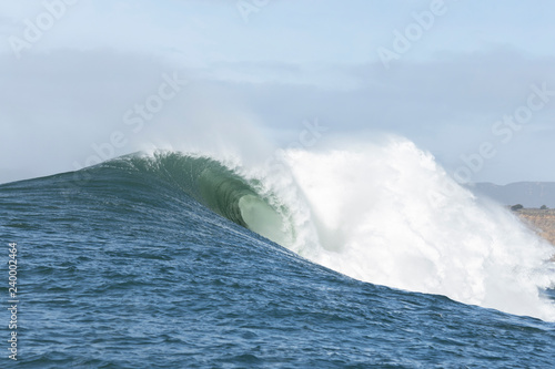 Big Wave Cresting at Mavericks Surf Spot photo