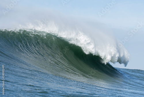 Big Wave Cresting at Mavericks Surf Spot photo
