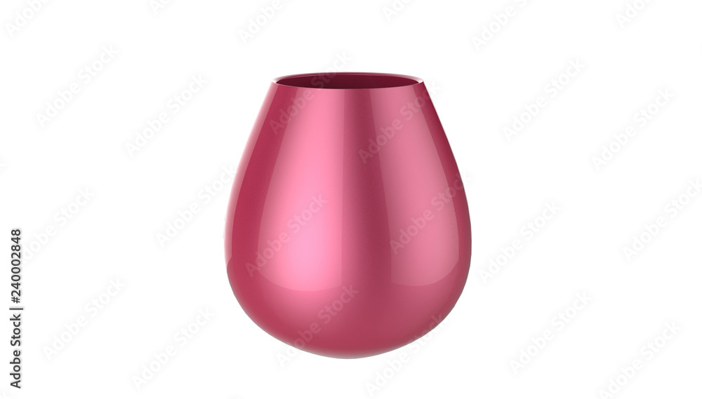 3d illustration of decorative metallic vase isolated on a white background 3d illustration of decorative metallic vase isolated on a white background