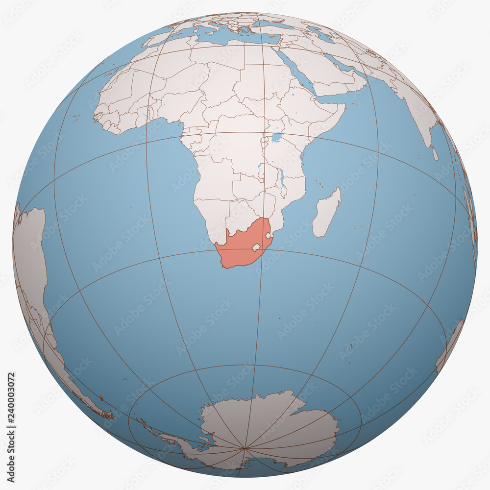 South Africa On The Globe Earth Hemisphere Centered At The Location Of south-africa-on-the-globe-earth-hemisphere-centered-at-the-location-of