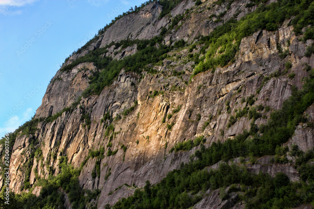 Massive rock formations common in Scandinavia