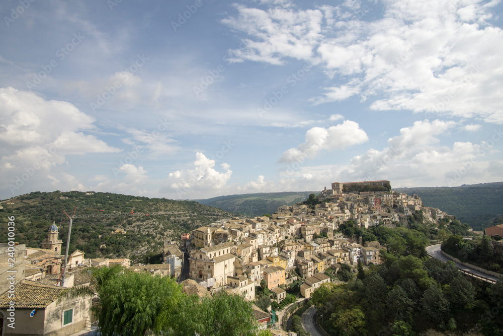 Ragusa in Sicily Italy on October 12, 2018
