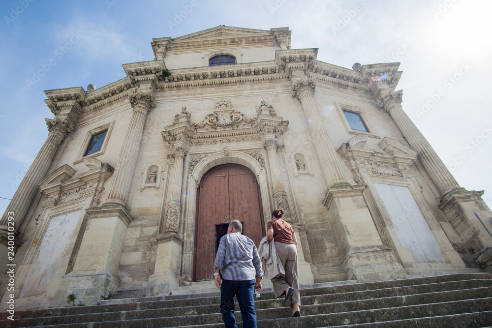 Ragusa in Sicily Italy on October 12, 2018 Ragusa in Sicily Italy on October 12, 2018