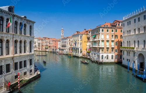 Channel Grande and old houses on the both sides, Venice, Italy. © AlexanderNikiforov
