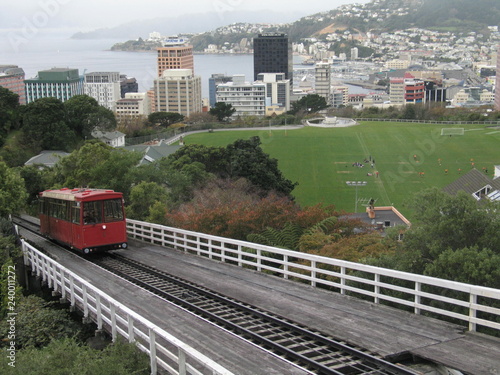 Cable car in Wellington, New Zealand