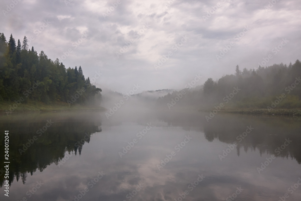 Fototapeta premium rafting on the Chusovaya river