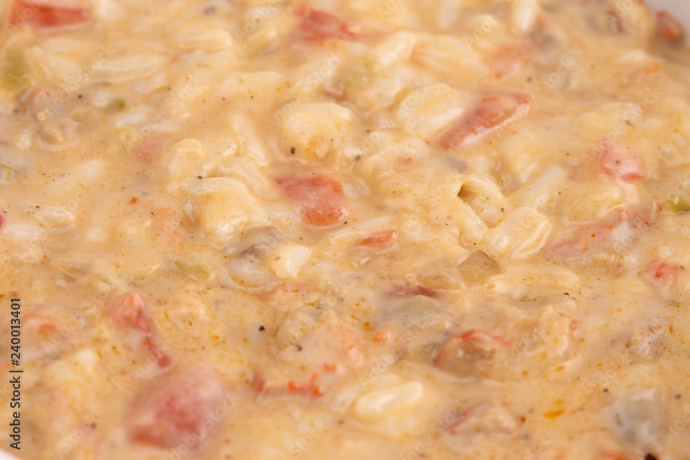 Bowl of Crawfish Etouffee with Rice