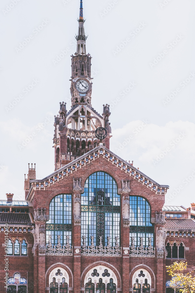 Obraz premium Hôpital sant pau de Barcelone, Espagne